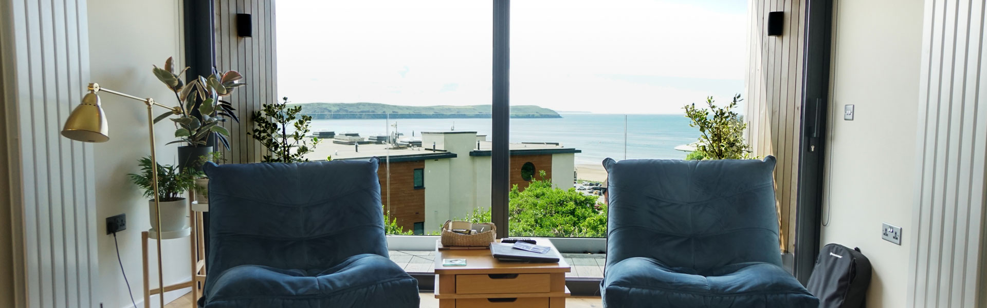 Aluminium Doors overlooking the Sea
