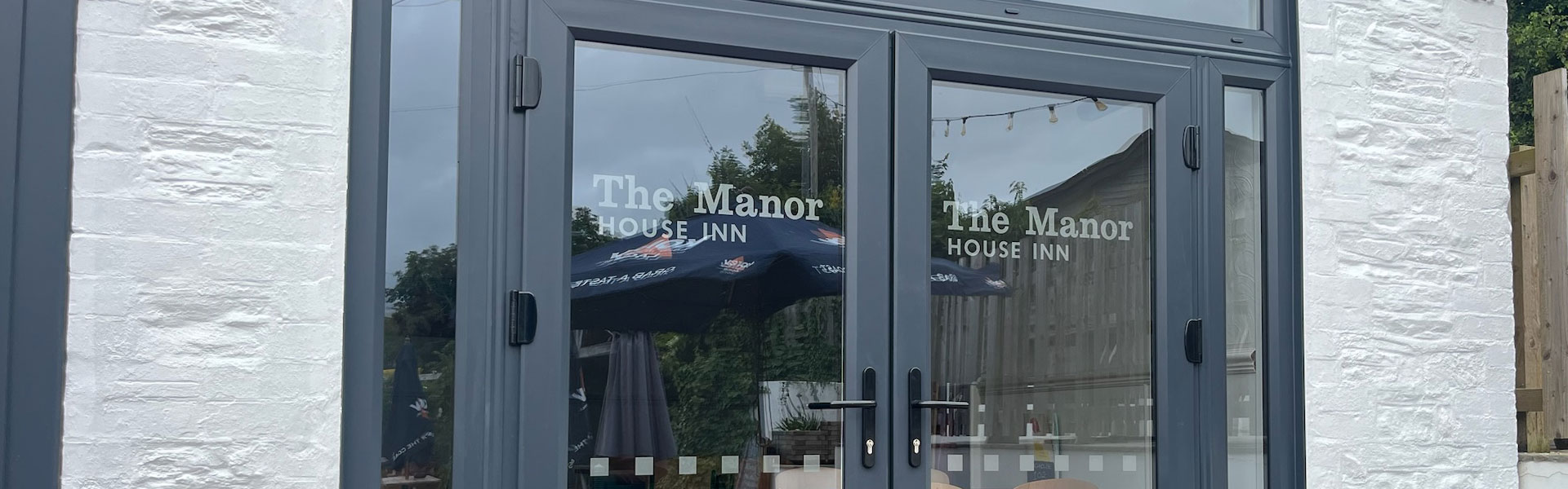 Grey coloured French Patio Doors