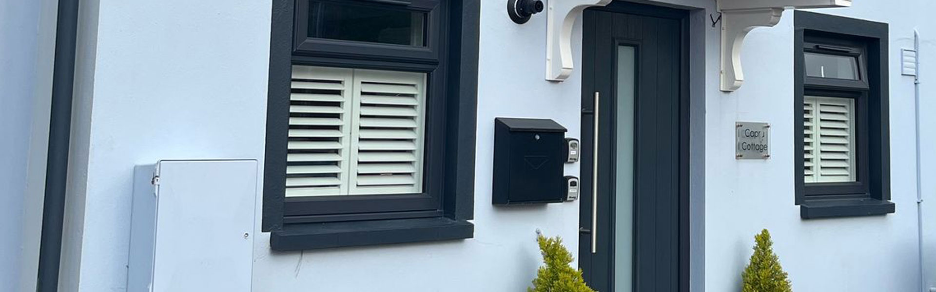 Aluminium Composite Door on the front elevation of a home