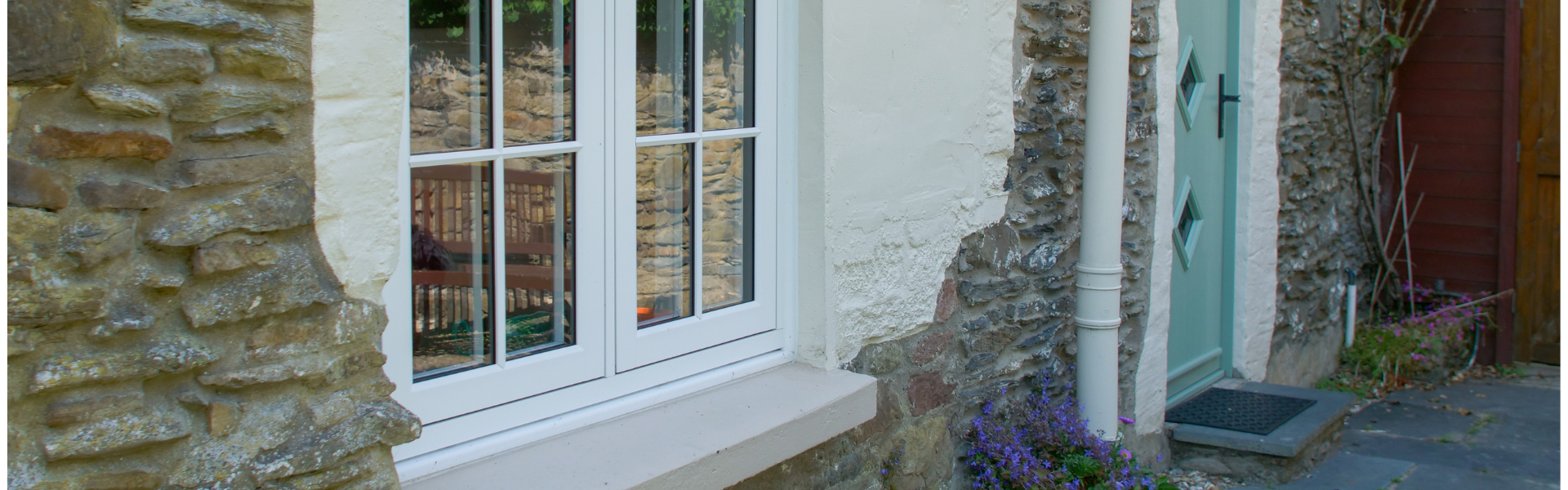 Flush Casement Windows on a Cottage