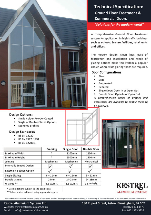 Kestrel Aluminium Systems information