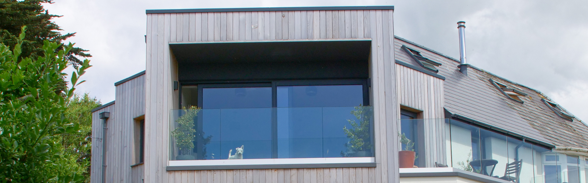First floor view of Reynaers Lift and Slide Sliding Aluminium Doors