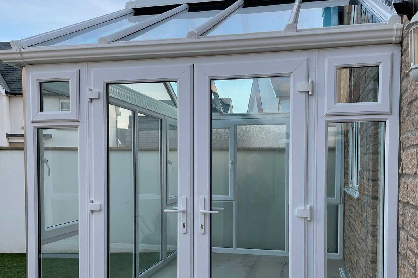 White coloured uPVC Conservatory