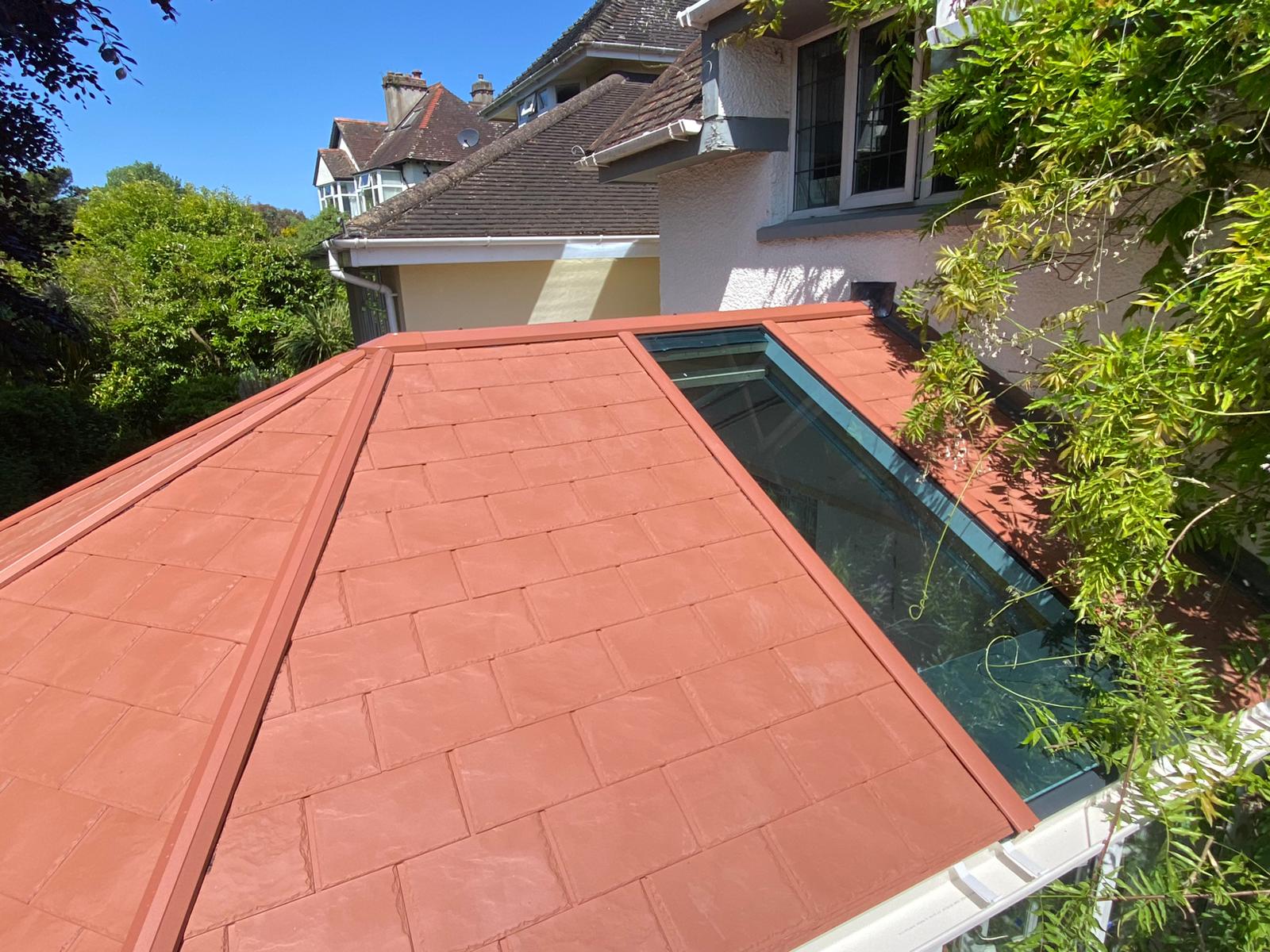 Warm tiled roof