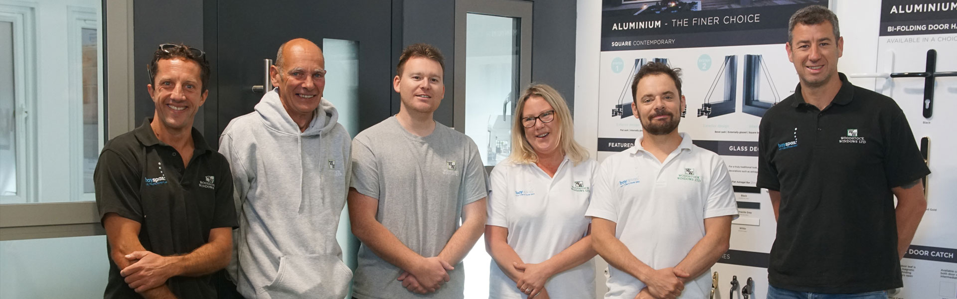 Woodstock Windows staff members at the North Devon Showroom