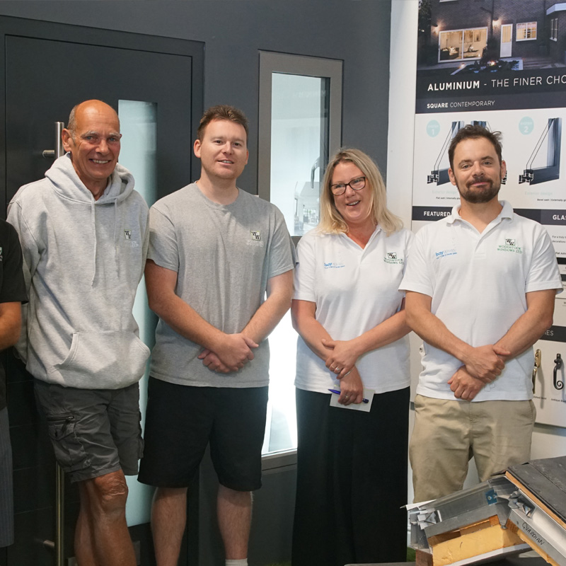 Woodstock Windows staff members at the North Devon Showroom