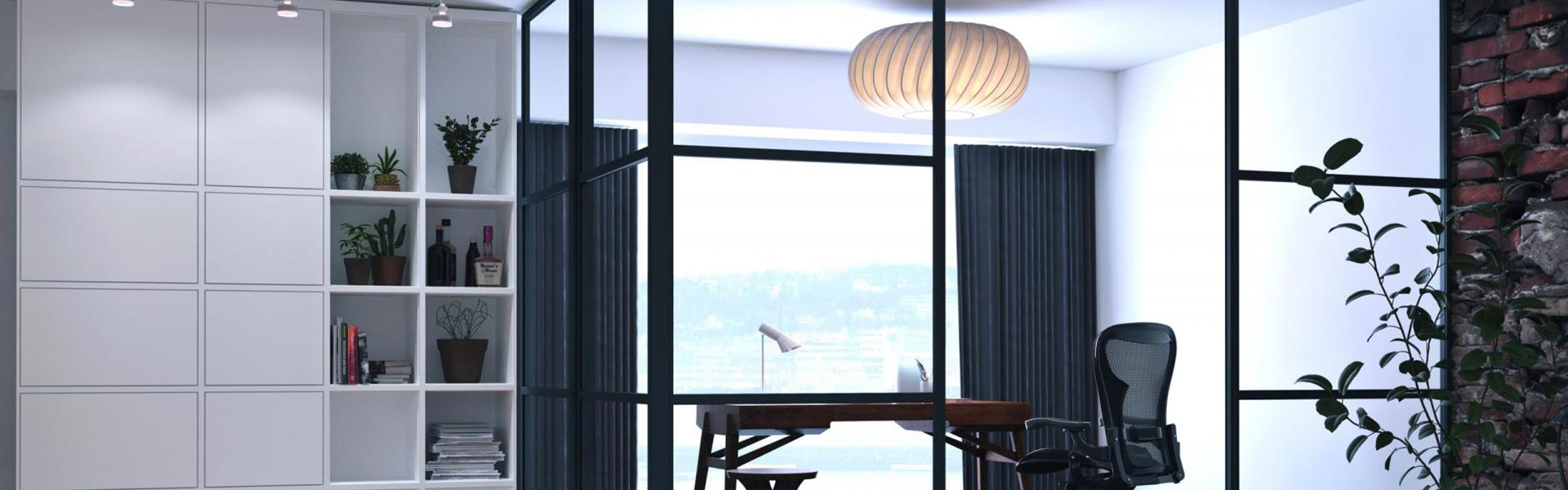 Aluminium internal office doors and screens