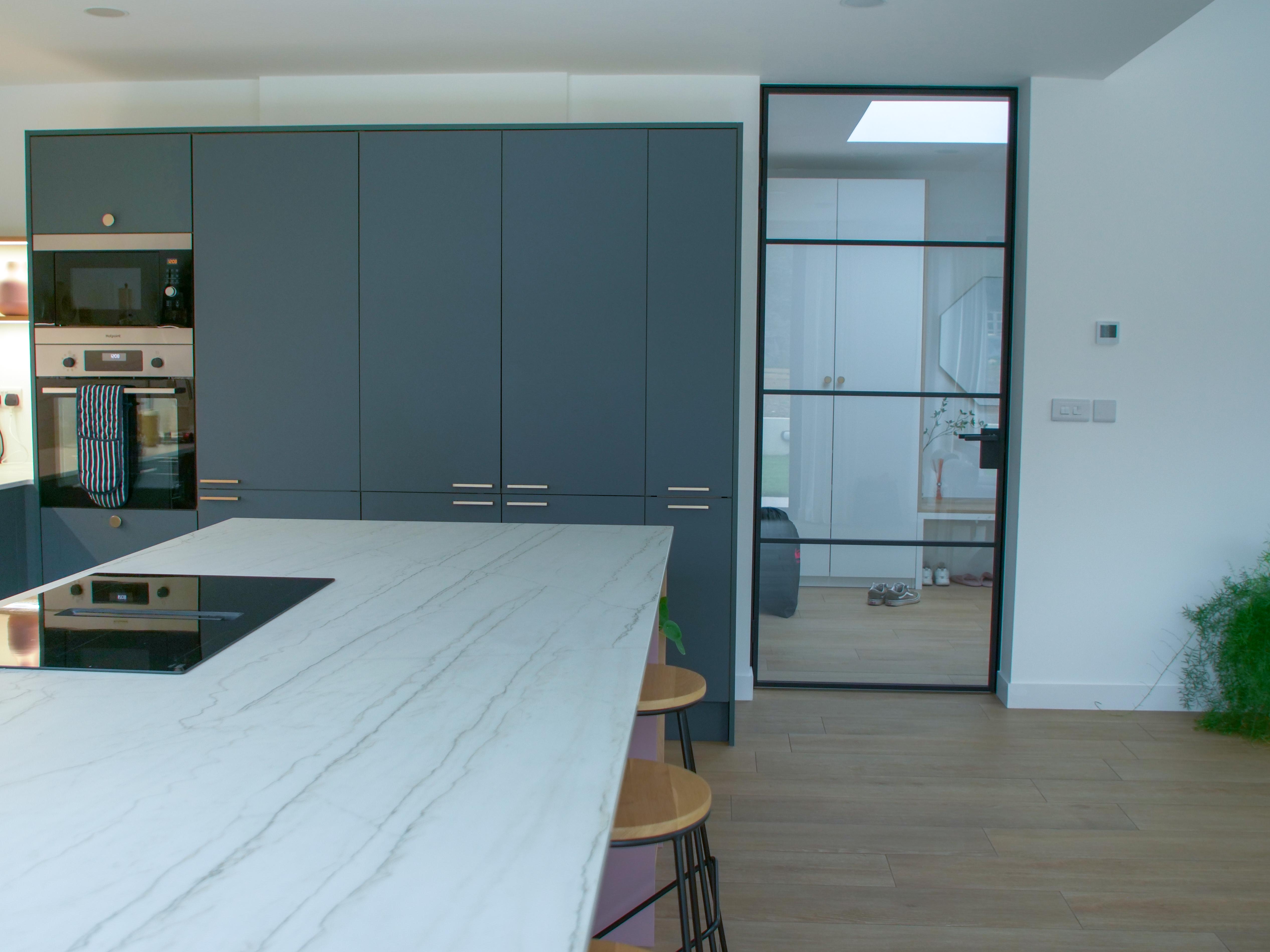Aluminium interior kitchen door