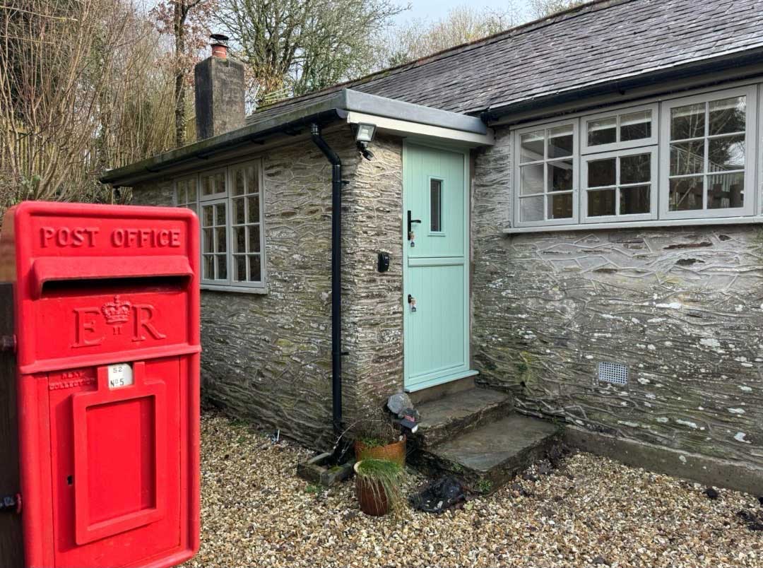 Endurance green coloured door fitted by Woodstock Windows