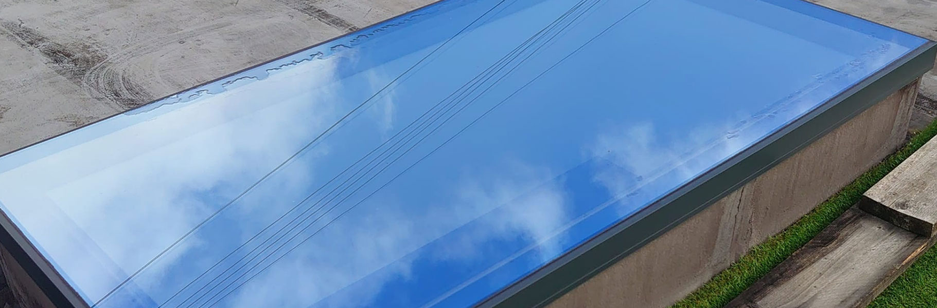 Flat roof light installed by Woodstock Windows