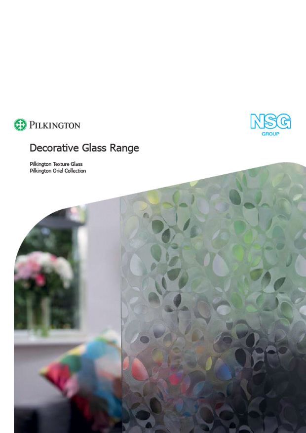 Pilkington Decorative Glass Range Brochure front cover