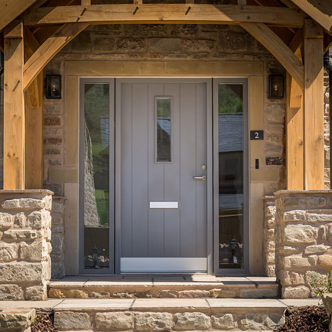 Velfac entrance doors supplied and fitted in Devon