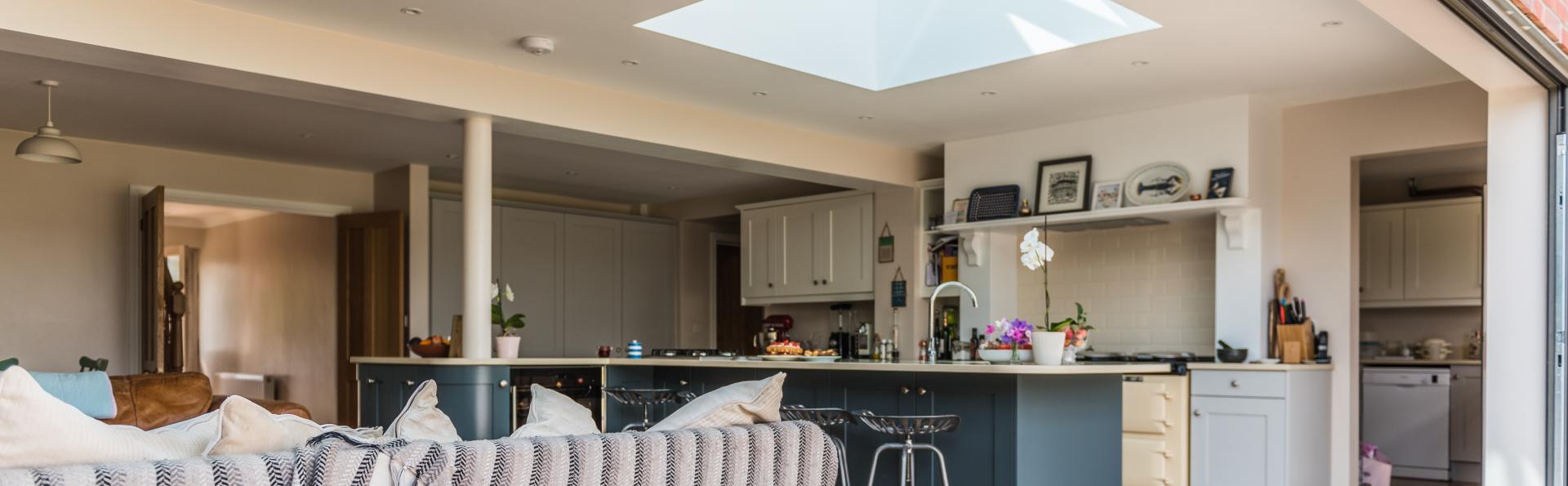 lantern roofing in a North devon kitchen