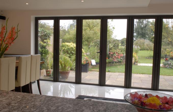 Wooden bi fold doors from Woodstock