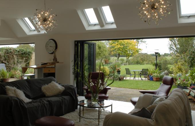 aluminium bi fold doors from Woodstock