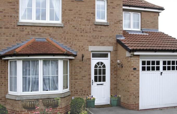 Bay windows in North Devon in wood frames