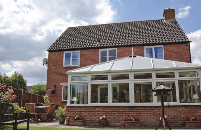 wooden framed conservatory installed in North devon