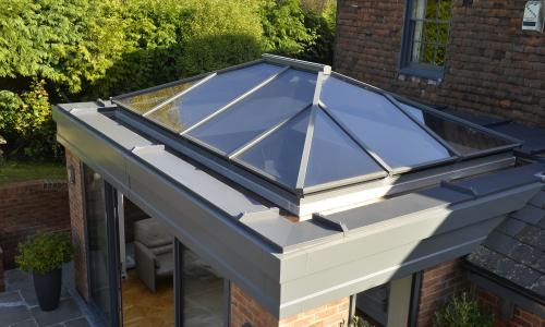 Lantern roof for an orangery