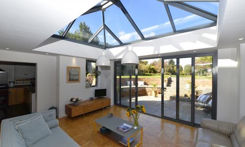 Lantern roof windows for an orangery