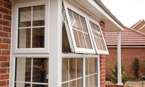 Modern build bay windows in Devon