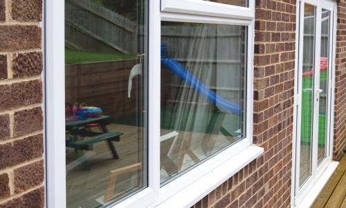 kitchen and french doors in upvc