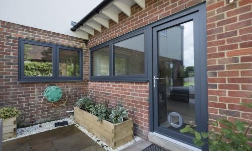 Residence patio doors and window