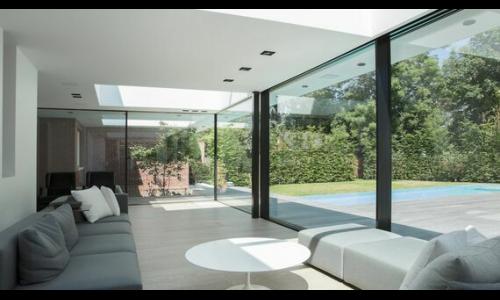 ultra modern aluminium doors