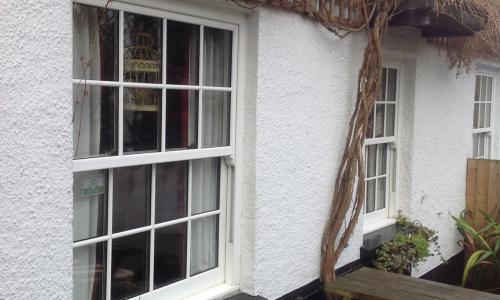 Sash windows at a North Devon pub