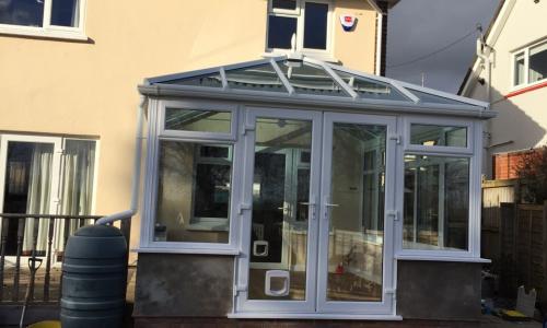 Simple lean to conservatory in Ilfracombe