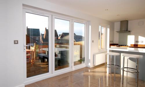 white upvs french patio doors