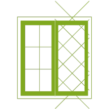 Available with the full door range