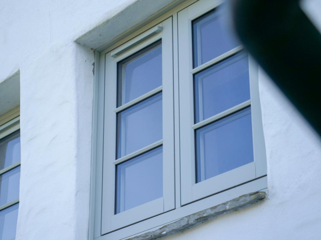 Light grey coloured windows