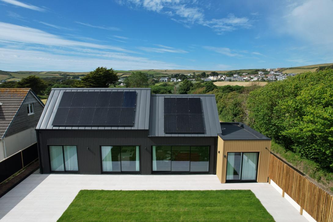 Ariel view of a home transformed by the team at Woodstock Windows