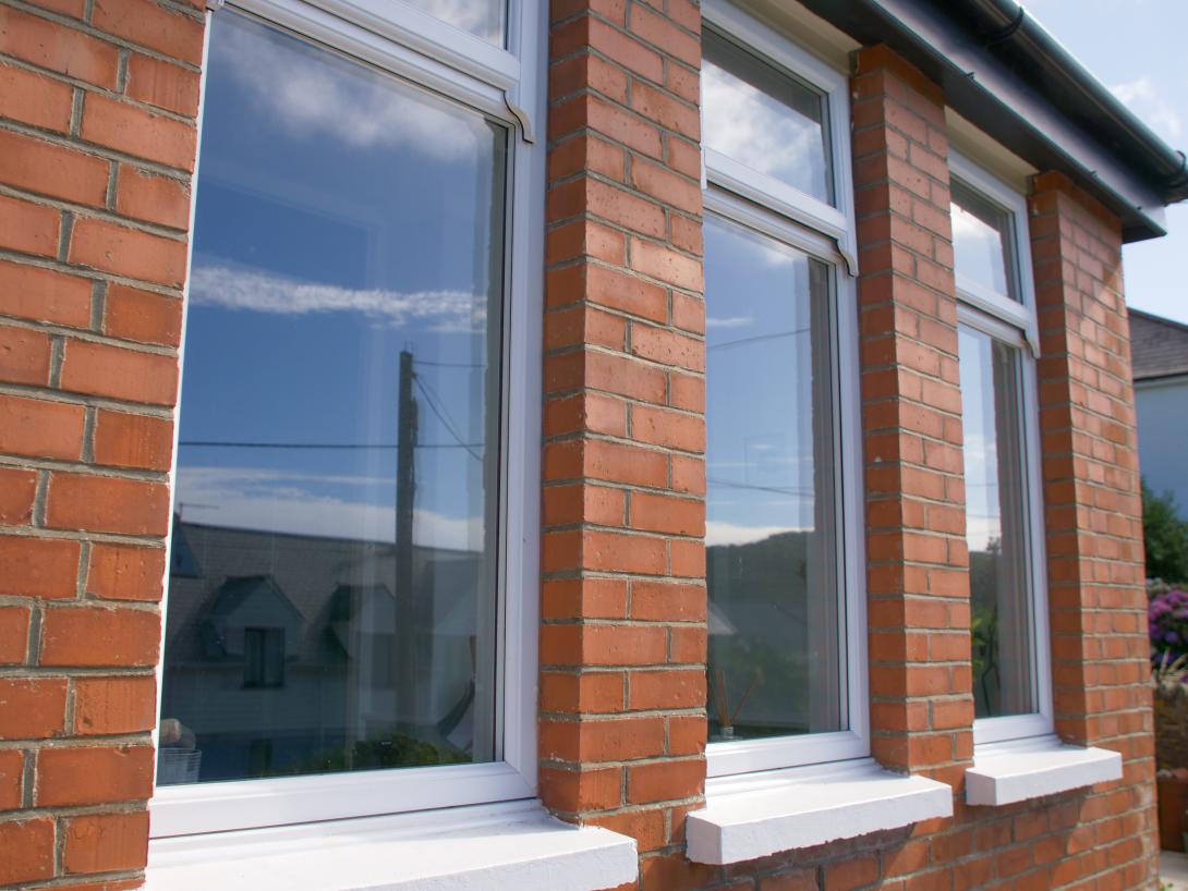 Close up view of uPVC windows fitted by the team at Woodstock Windows